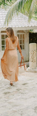 Mira Long Dress // New Moon Plain