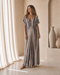 Cleo Long Jumpsuit // Stargaze Tie Dye