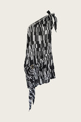 Kira Short Dress // Star Matrix Print