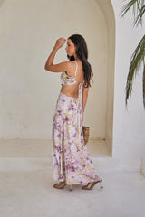 Mermaid Long Dress – Aqua Splash Tie Dye