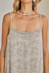 Ember Long Dress & Lycra Bra – Mystical Print