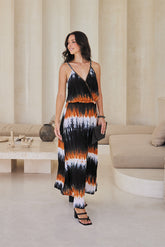 Adeline Long Dress – Color Burst Tie Dye
