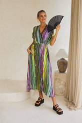 Mirage Long Dress – Boho Waves Tie Dye