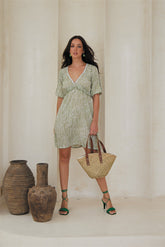 Urbanite Short Tunic – Artful Print Sand