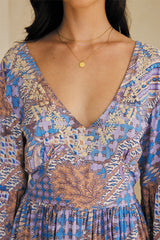 Arabella Shirt – Vintage Print Embroidered