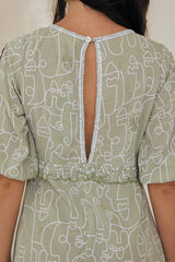 Urbanite Short Tunic – Artful Print Sand