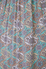 Aurora Long Dress – Psychedelic Print with Lace