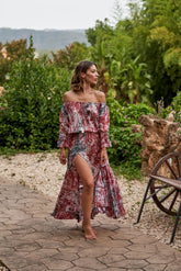Amara Soiree Dress // Salines Tie Dye - Pink