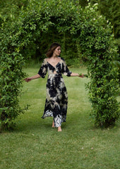 Robe Lana Manipura // Carbo Tie Dye - Noir