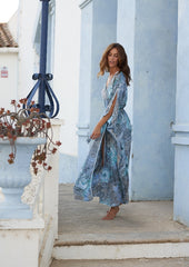 Lola Kaftan // Bora Tie Dye - Bleu