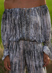 Novella Jumpsuit // Tanit Tie Dye - Grey