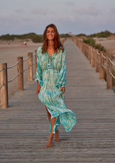 Cora Kaftan // Tanit Tie Dye - Vert
