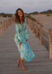 Cora Kaftan // Tanit Tie Dye - Green