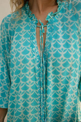 Merle Blouse // Abanico Print