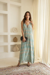 Clementine Long Dress // Aquarelle Batik