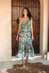 Robe longue Harmony // Fleur de terre cuite