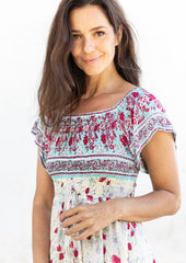 Robe Norah // Vadella Print - Crème