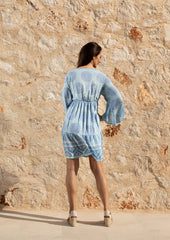 Robe Tunique Faye // Benirras Print - Aqua