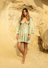 Robe tunique Faye // Bora Tie Dye - Or