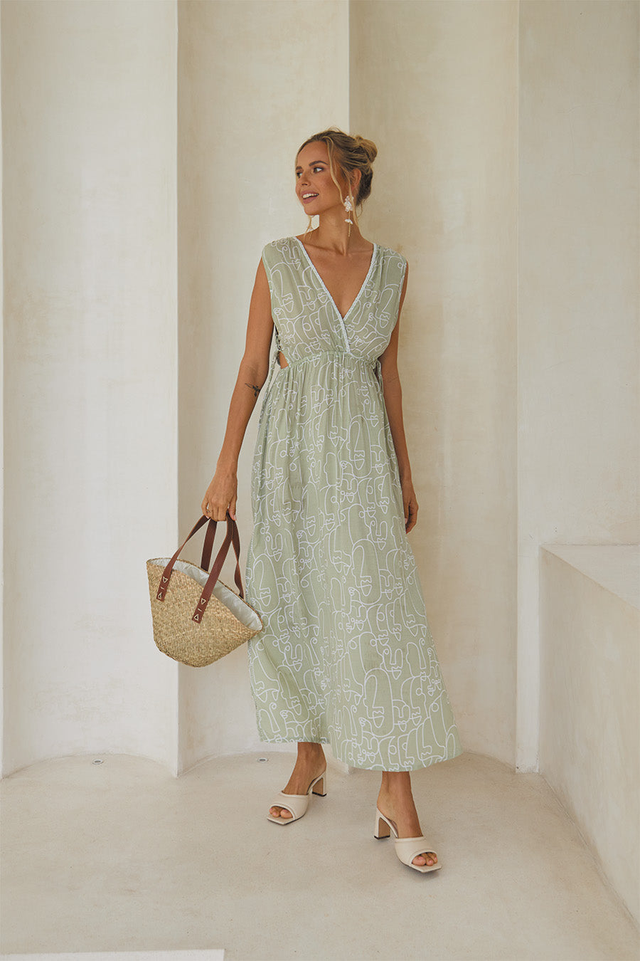 Melange Long Tunic – Artful Print