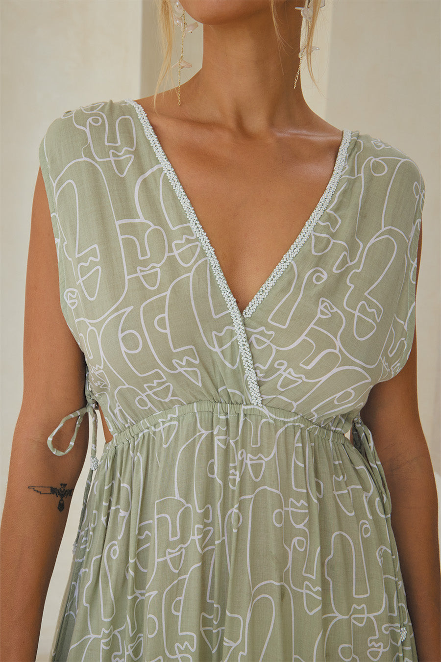 Melange Long Tunic – Artful Print