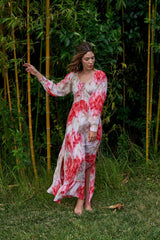 Eloa Boho Dress // Xuclar Tie Dye - Terracotta
