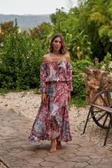 Amara Soiree Dress // Salines Tie Dye - Pink