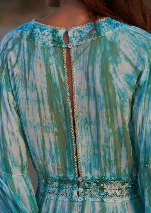 Cora Kaftan // Tanit Tie Dye - Green