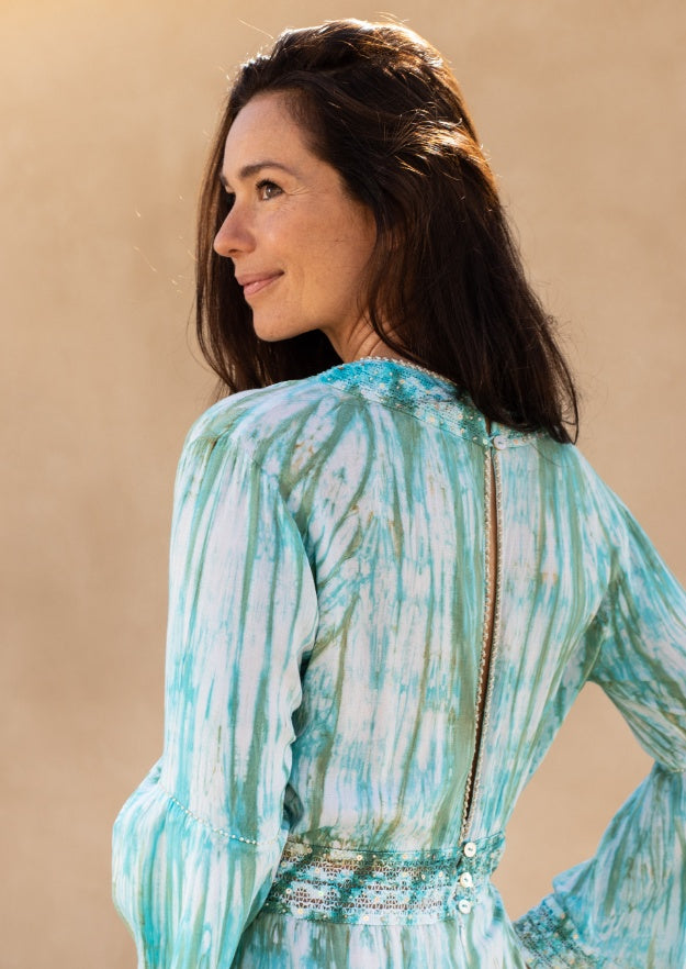 Cora Kaftan // Tanit Tie Dye - Green